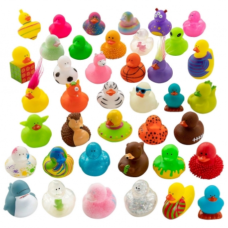 Set van 600 verschillende badeendjes DESIGN 3  Mini eendjes