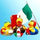 ITALIAN DUCKY Italienischer Schlüsselanhänger  Schlüsselringen
