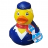 Gummi-ente Flugbegleiterin Roter Schal