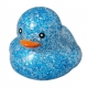 Mini badeend glitter Baby blauw  Mini eendjes
