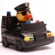Gummiente-Polizeiauto  Beruf enten
