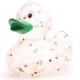 Badeente Weihnachtsglitzer grüner Scnabel D  Weihnachten