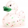 Badeente Weihnachtsglitzer grüner Scnabel D