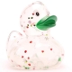 Rubber duck Christmas Glitter green beak D  Christmas