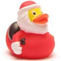 Badeente Weihnachtsmann mit Sack und Glocke D