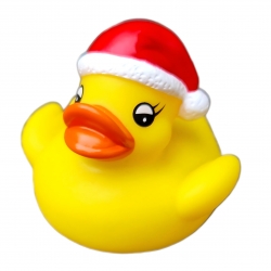Rubber duck Santa hat mini  Christmas