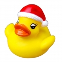 Rubber duck Santa hat mini