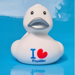 100 I love Fryslân 100 leeuwarden 100 franeker  Eendjes met tekst