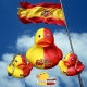 SPAIN DUCKY Spanischer Schlüsselanhänger  Schlüsselringen