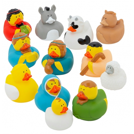 Mini-Krippen-Quietscheentchen  Mini enten