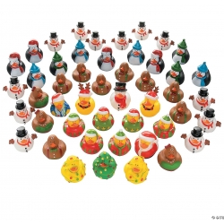Christmas Rubber Duck Mix (100 pieces)  Mini ducks