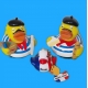 Rubber duck France Paris baguette DR  World ducks