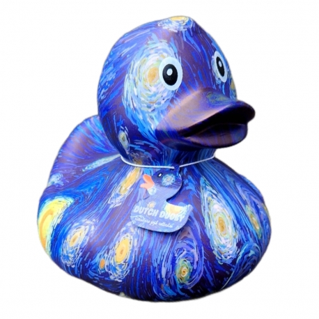XL Sterrennacht Vincent van Gogh Badeend  Dutch Ducky