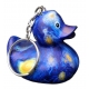 Sterrennacht sleutelhanger Vincent van Gogh Badeend  Dutch Ducky