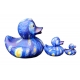 Sterrennacht sleutelhanger Vincent van Gogh Badeend  Dutch Ducky