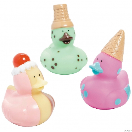 Mini-Eiscreme-Badeenten (3er-Set)  Mini enten