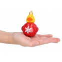 Christmas Ball Rubber Duck Red