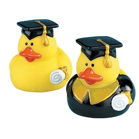 Badeente mini Absolvent (per 2)  Mini enten