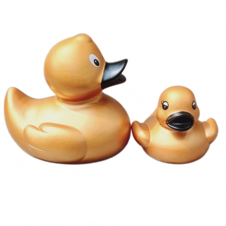 Gummi-ente Golden 8.5 cm B  Übrige farben