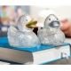 Badeend Ducky 7,5 cm DR glitter zilver  Overige kleuren