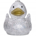 Gummi ente Ducky 7,5 cm DR glitzer gold