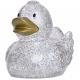 Gummi ente Ducky 7,5 cm DR glitzer gold  Übrige farben