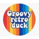 Groovy Retro Badeend  Dutch Ducky