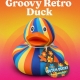 DUTCH DUCKY Groovy Retro Badeend  Dutch Ducky