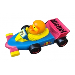 Race rubber duck Formule1 with name Max verstappen  Duck with your Text
