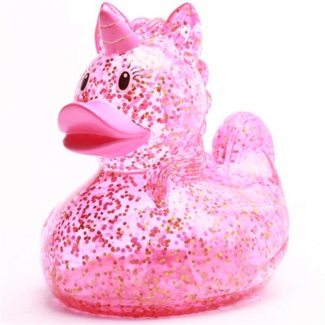 Badeend eenhoorn glitter roze F  Dieren eendjes