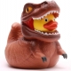 Badeend T-Rex bruin F  Dieren eendjes