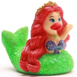 Gummiente Die kleine Meerjungfrau Glitzer Rosa F  Glitter