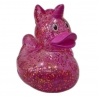 Rubber duck unicorn glitter pink F