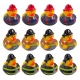 Rubber duck mini fireman (per 3)  Mini ducks
