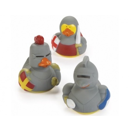 Rubber duck mini medieval (per 3)  Mini ducks