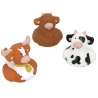 Rubber duck mini cow (per 3)
