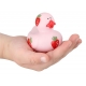 Badeend mini hartje, bloem en aardbei (per 3)  Mini eendjes