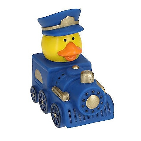 Badeend mini Trein/ Conducteur blauw  Mini eendjes