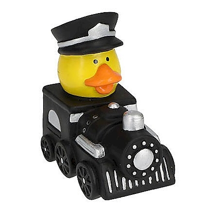 Mini-Zug/Schaffner-Badeenten Schwarz  Mini enten