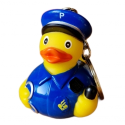 Sleutelhanger badeend Politie  Sleutelhangers