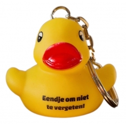 DUCKY TALK Eendje om niet te vergeten sleutelhanger geel  Sleutelhangers