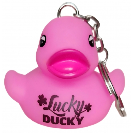 DUCKY TALK Lucky Ducky keychain pink  Keychains