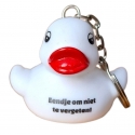 DUCKY TALK keychain Eendje om niet te vergeten white