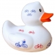 Badeend DUTCH DUCKY fiets 8 cm B  Dutch Ducky