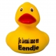 DUCKY TALK Je bent me er eendje yellow  Ducks with text