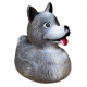 Badeend Hond Husky F  Dieren eendjes