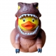 Rubber duck T-Rex brown XL F  Animal ducks