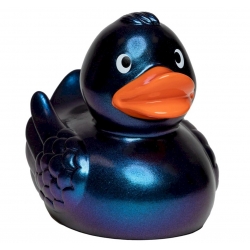 Gummi ente Ducky 7,5 cm DR metallisch blau/lila  Übrige farben
