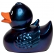 Gummi ente Ducky 7,5 cm DR metallisch blau/lila  Übrige farben