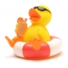 Rubber duck Holiday swimming ring Sunglasses D